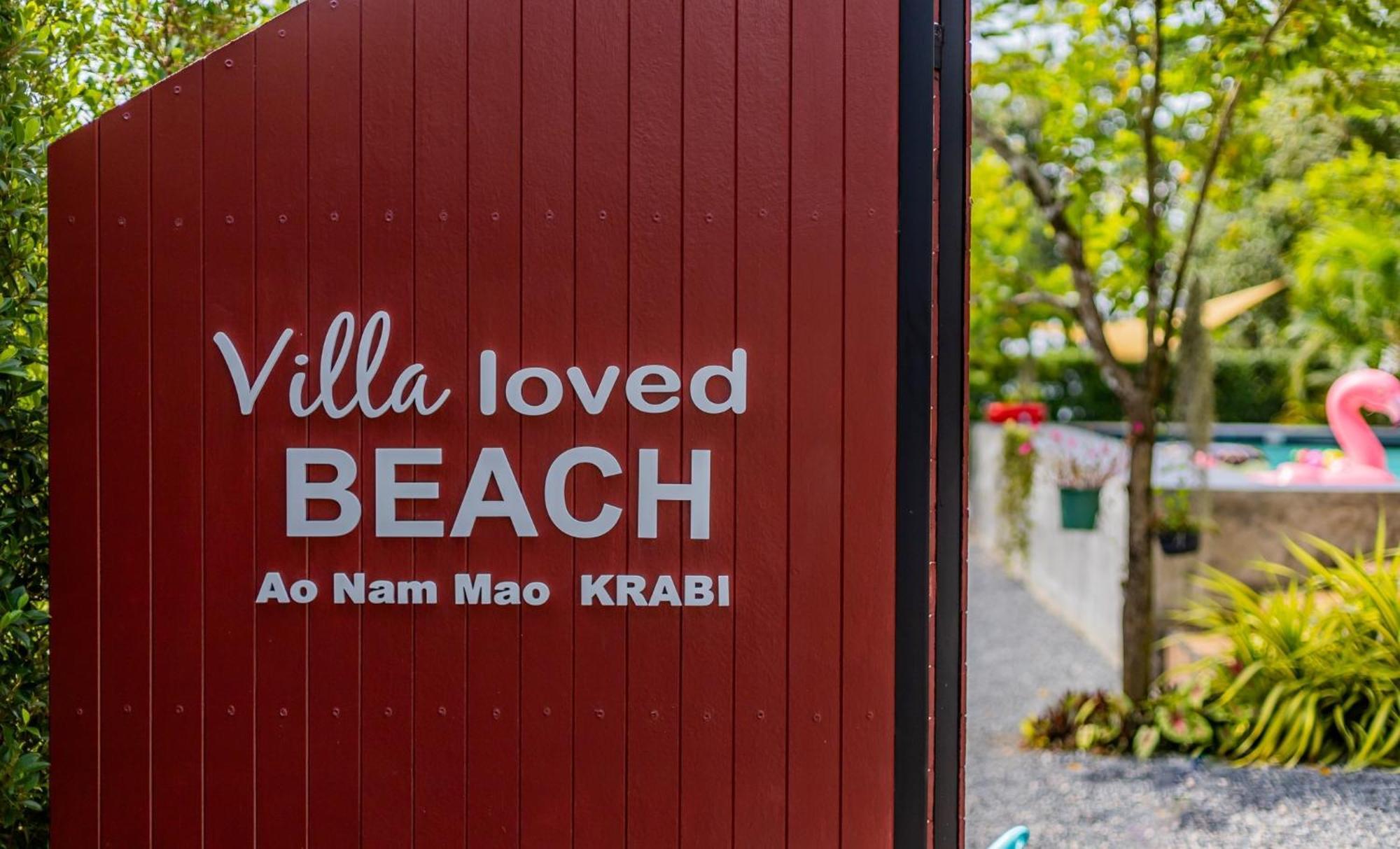 Villa Loved Beach 1 Ao Nam Mao Rum bild